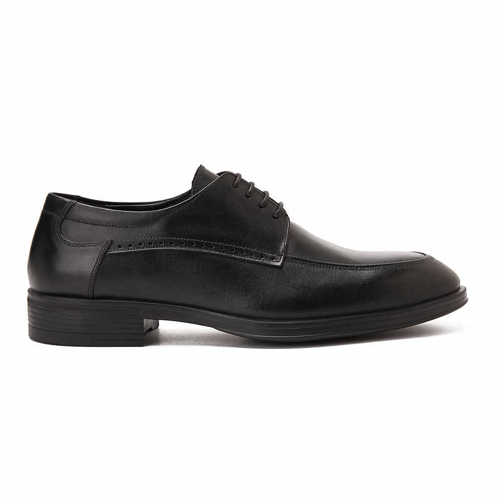 Genuine leather men fashion shoes - Black