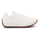 Women's lace-up trainers - White