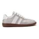 Women fashionable leather sneaker - Silver
