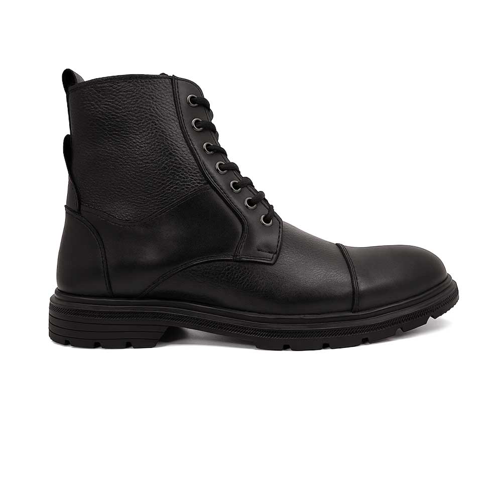 Men's leather half boot - Blac