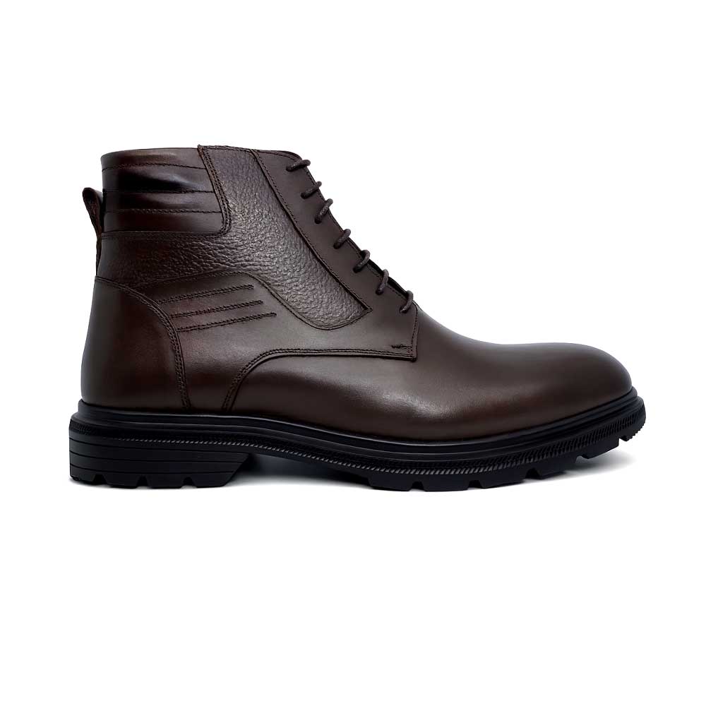 Men's Leather Half Boot - Brown