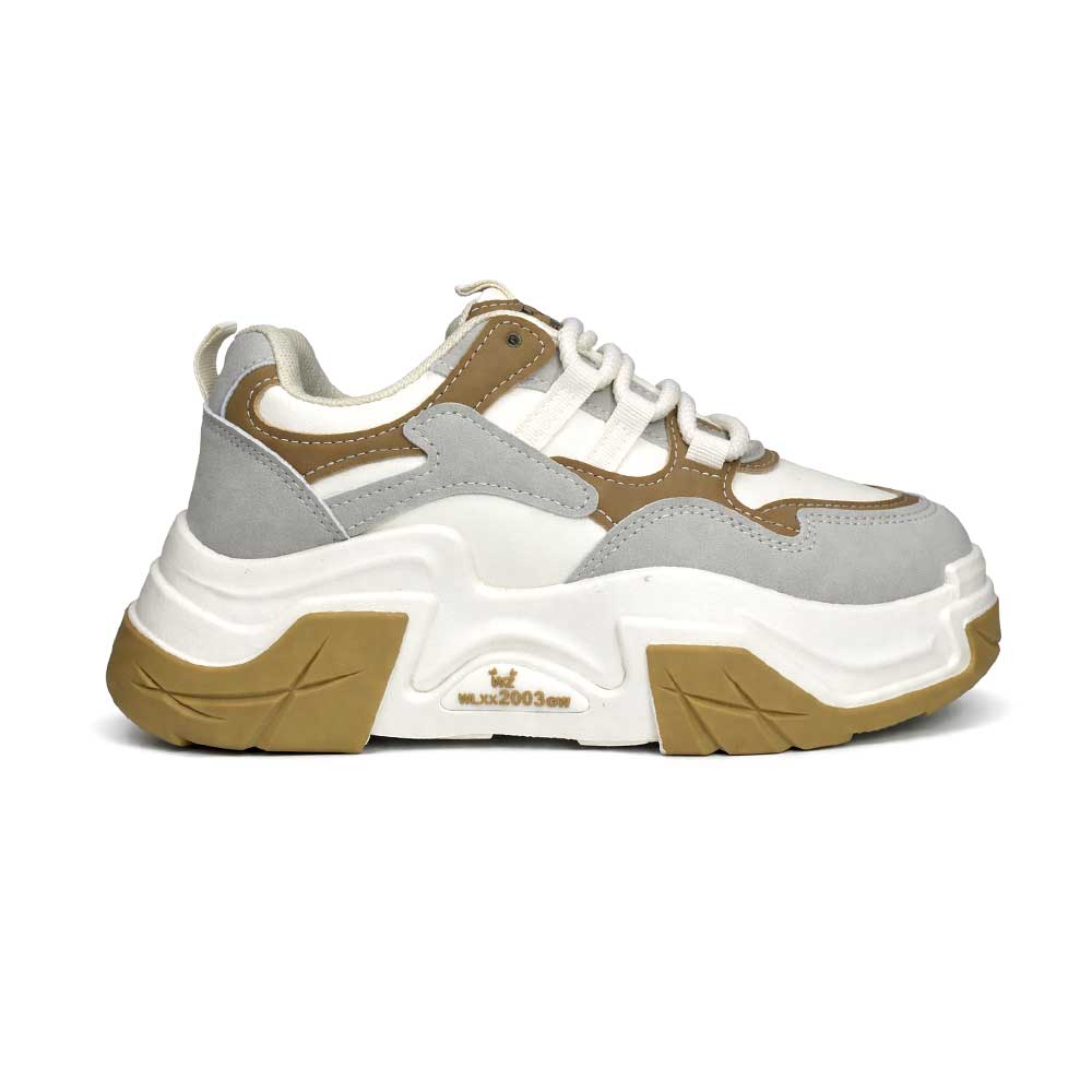 Unisex Teens Fashion Sneakers - Beig
