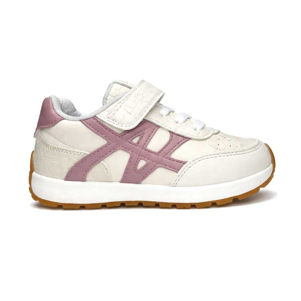 Girly Pink Details Trend Sneakers - White