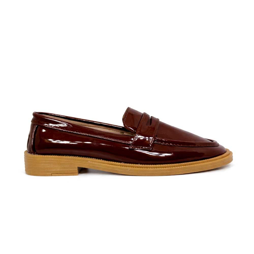 Women's Gloosy Moccasin - Brown