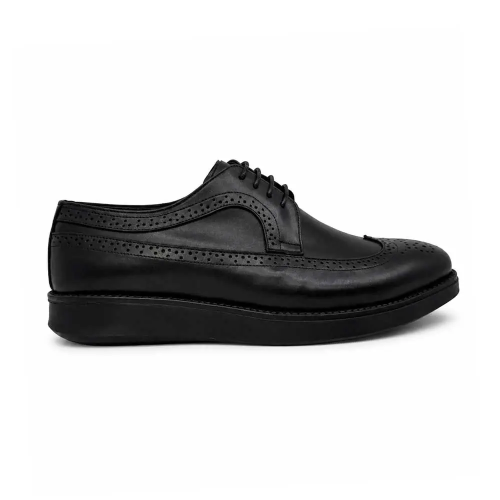 Men's Casual Brogue Shoes - Black