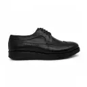 Men's Casual Brogue Shoes - Black